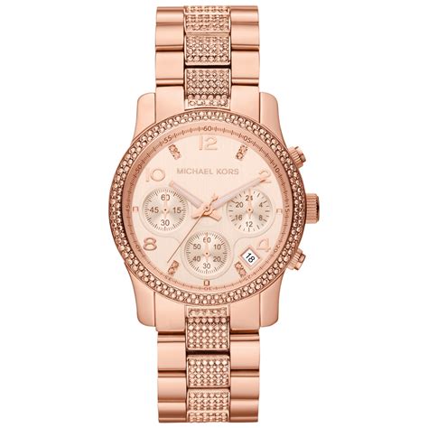 michael kors women's pink watch|Michael Kors chronograph watch women.